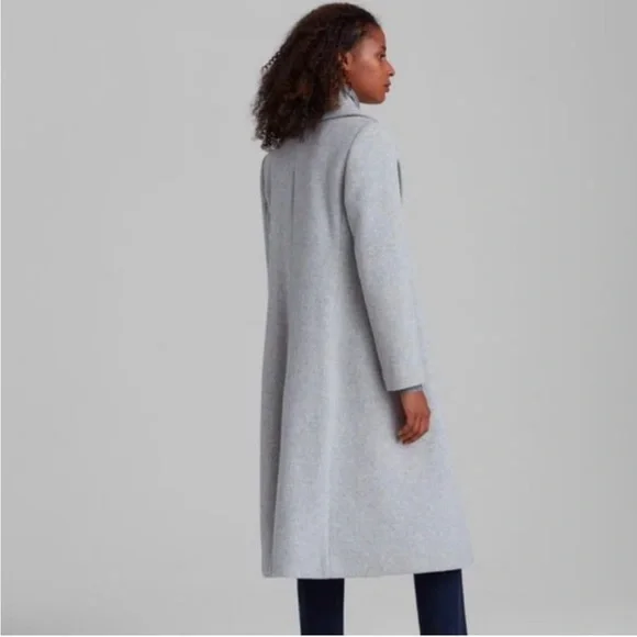Club Monaco Daylina Light Gray wool Coat - Picture 2 of 6